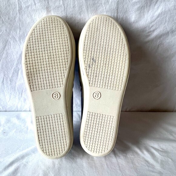 A New Day Mellie Fabric Blue & White Stripe Twist Slip On Sneakers, Size 8 EUC! - Picture 4 of 12